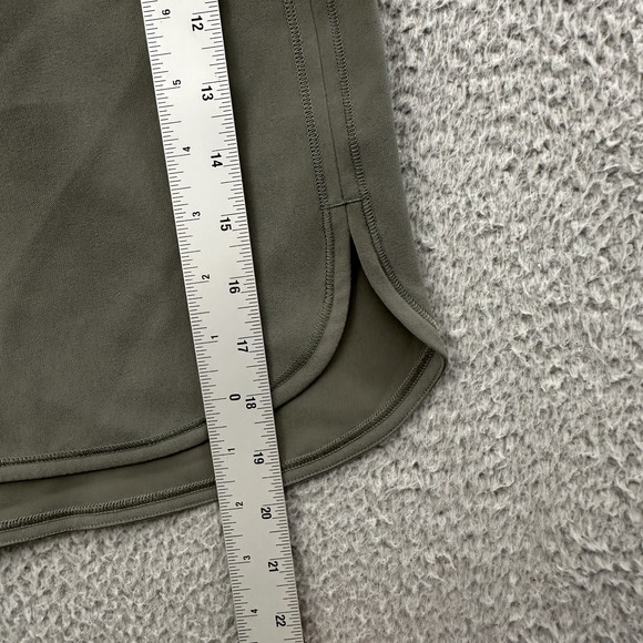 Lululemon On The Fly‎ Skirt Woven Grey Sage Green Travel Business Casual Women 4 - Picture 7 of 7